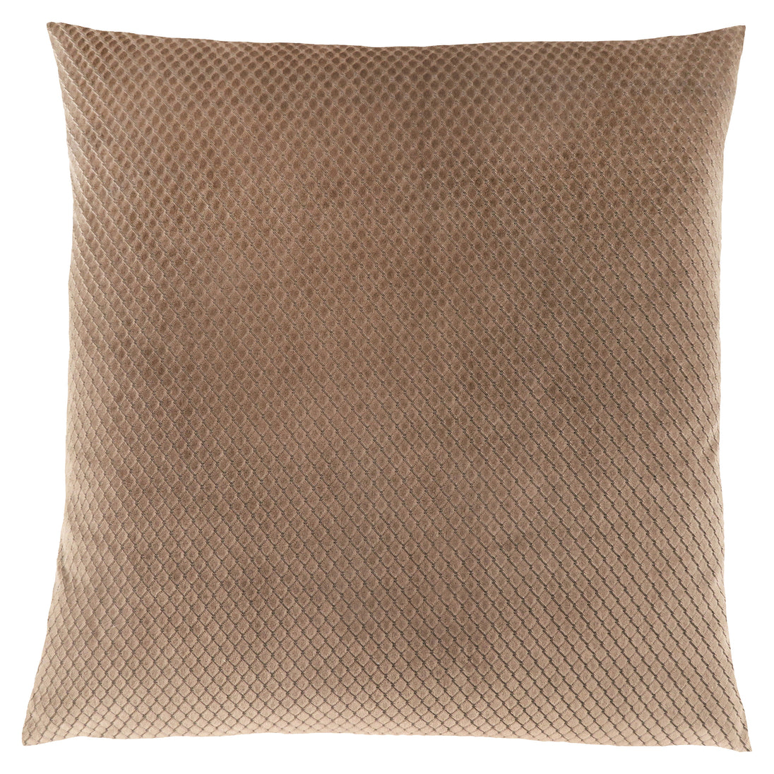 I 9310 Pillow - 18"X 18" / Beige Diamond Velvet / 1pc - Furniture Depot