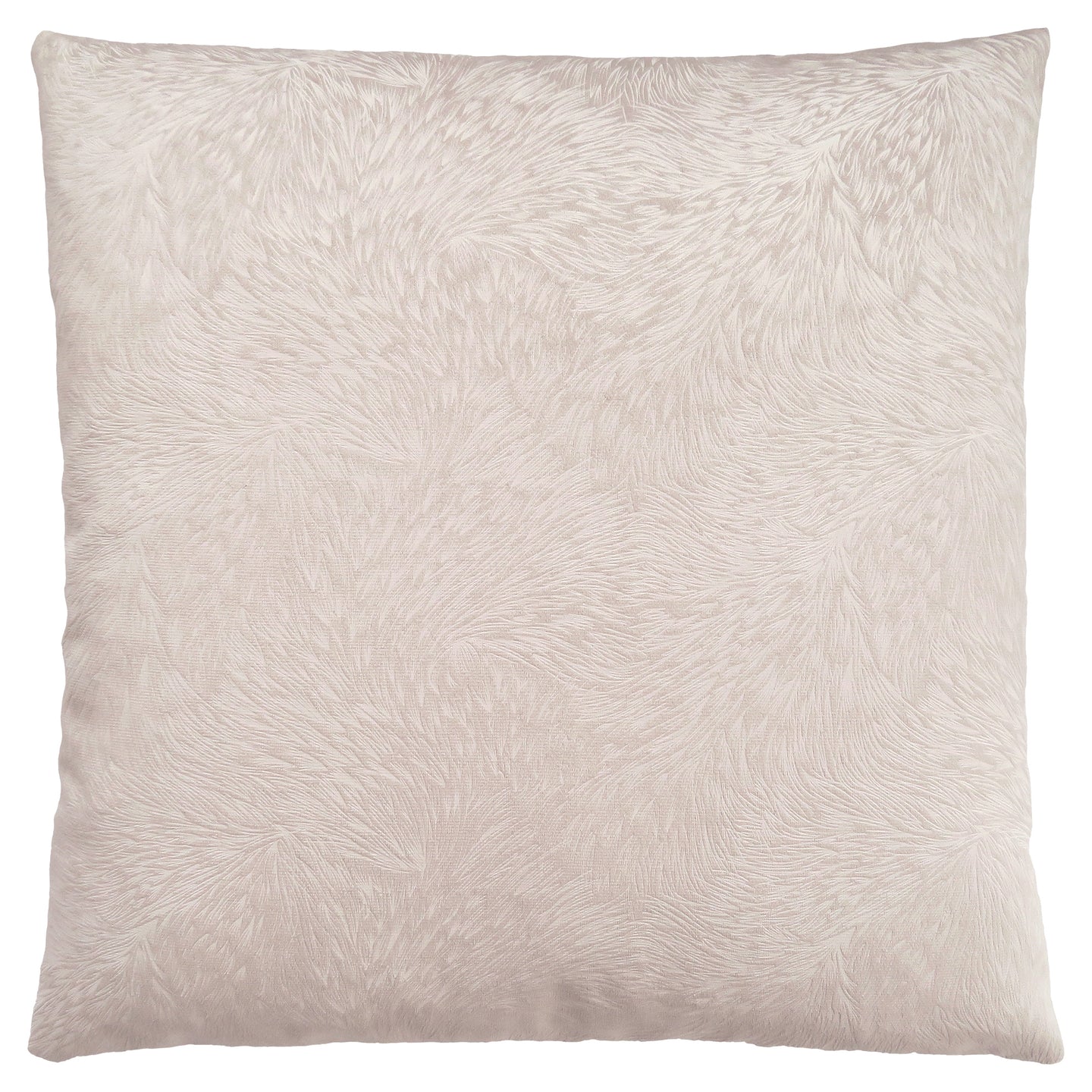 I 9318 Pillow - 18"X 18" / Light Taupe Feathered Velvet / 1pc - Furniture Depot (7881173434616)