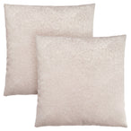 I 9319 Pillow - 18"X 18" / Light Taupe Feathered Velvet / 2pcs - Furniture Depot