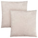I 9319 Pillow - 18"X 18" / Light Taupe Feathered Velvet / 2pcs - Furniture Depot