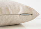 I 9319 Pillow - 18"X 18" / Light Taupe Feathered Velvet / 2pcs - Furniture Depot