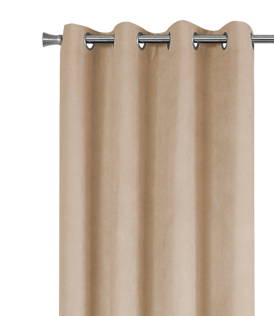 I 9800 Curtain Panel - 2pcs / 54"W X 84"H Beige Room Darkening - Furniture Depot (7881177104632)