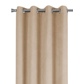 I 9801 Curtain Panel - 2pcs / 54"W X 95"H Beige Room Darkening - Furniture Depot