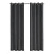I 9804 Curtain Panel - 2pcs / 54"W X 95"H Grey Room Darkening - Furniture Depot (7881177366776)