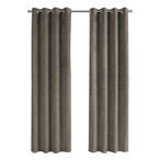 I 9826 Curtain Panel - 2pcs / 52"W X 84"H Taupe Room Darkening - Furniture Depot