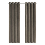 I 9827 Curtain Panel - 2pcs / 52"W X 95"H Taupe Room Darkening - Furniture Depot