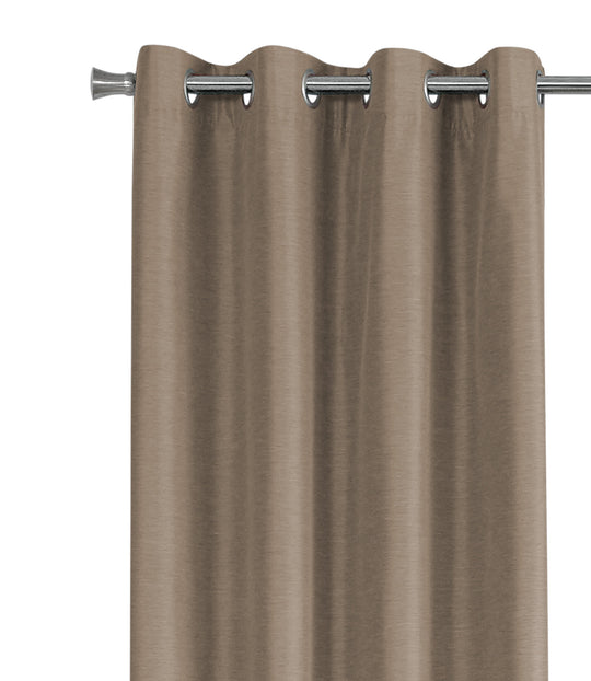 I 9839 Curtain Panel - 2pcs / 52"W X 95"H Brown Solid Blackout - Furniture Depot (7881178382584)
