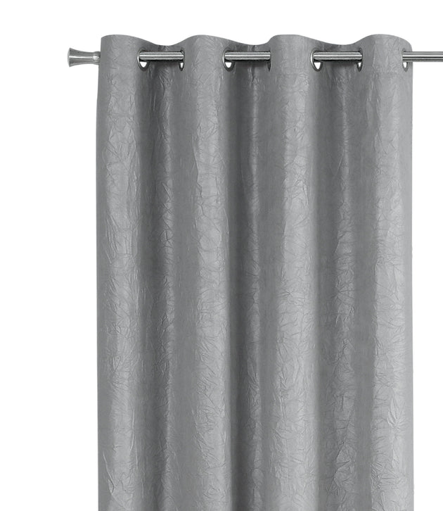 I 9844 Curtain Panel - 2pcs / 52"W X 84"H Silver Room Darkening - Furniture Depot