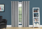 I 9845 Curtain Panel - 2pcs / 52"W X 95"H Silver Room Darkening - Furniture Depot (7881178775800)