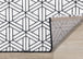 Ice White Black Interlock Rug - Furniture Depot