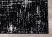 Ice Black White Distressed Rug - Furniture Depot