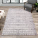 Intrigue White Grey Faded Distressed Rug - Furniture Depot