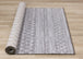 Intrigue Grey Cream Trellis Banding Rug - Furniture Depot