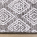 Intrigue Grey Cream Trellis Banding Rug - Furniture Depot