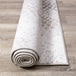 Intrigue Cream Grey Brown Snake Skin Rug - Furniture Depot