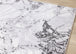 Intrigue White Grey Marble Swirl Rug - Furniture Depot