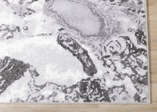Load image into Gallery viewer, Intrigue White Grey Marble Swirl Rug - Furniture Depot
