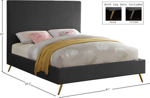 Jasmine Velvet Bed - Furniture Depot (7679022432504)