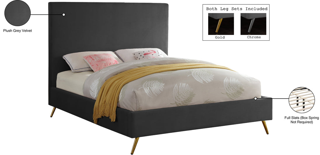 Jasmine Velvet Bed - Furniture Depot (7679022432504)