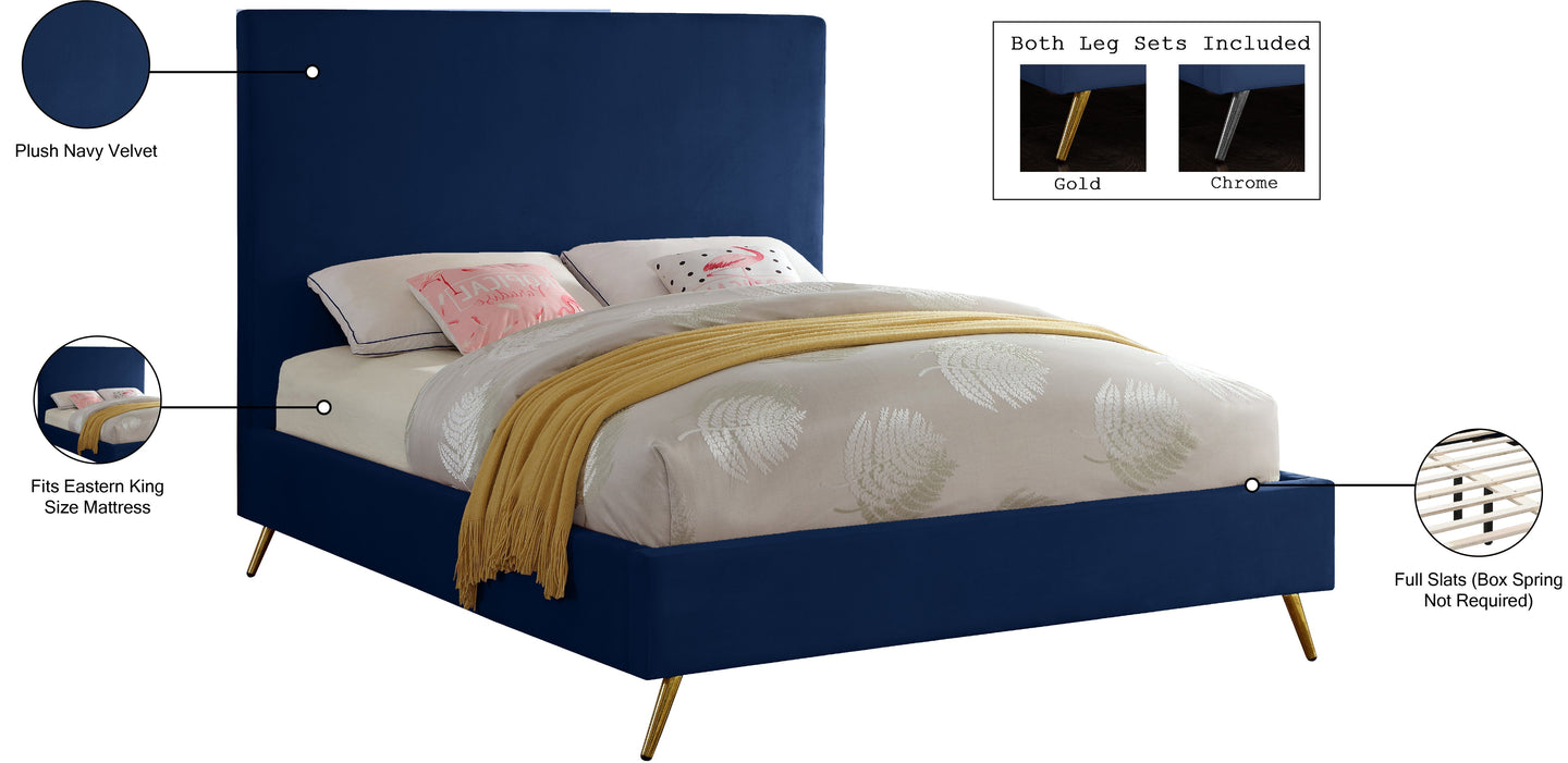 Jasmine Velvet Bed - Furniture Depot (7679022432504)