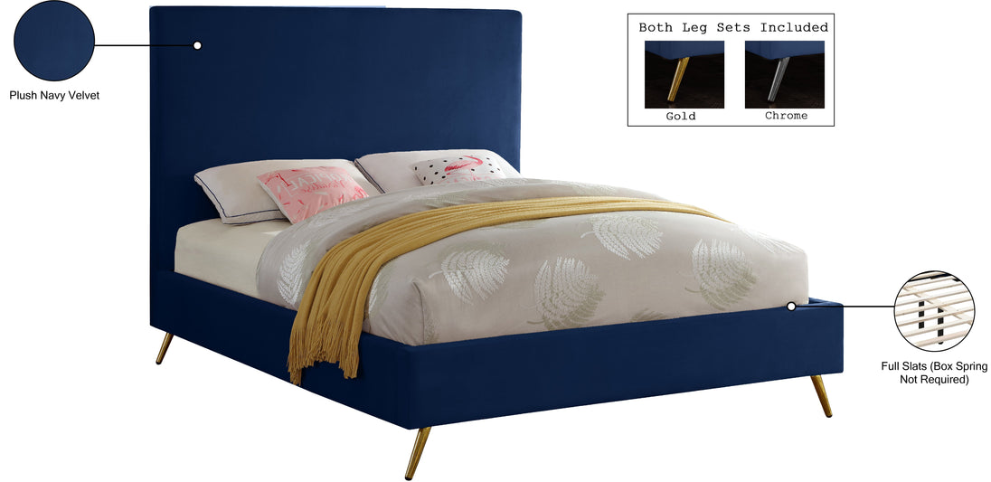 Jasmine Velvet Bed - Furniture Depot (7679022432504)