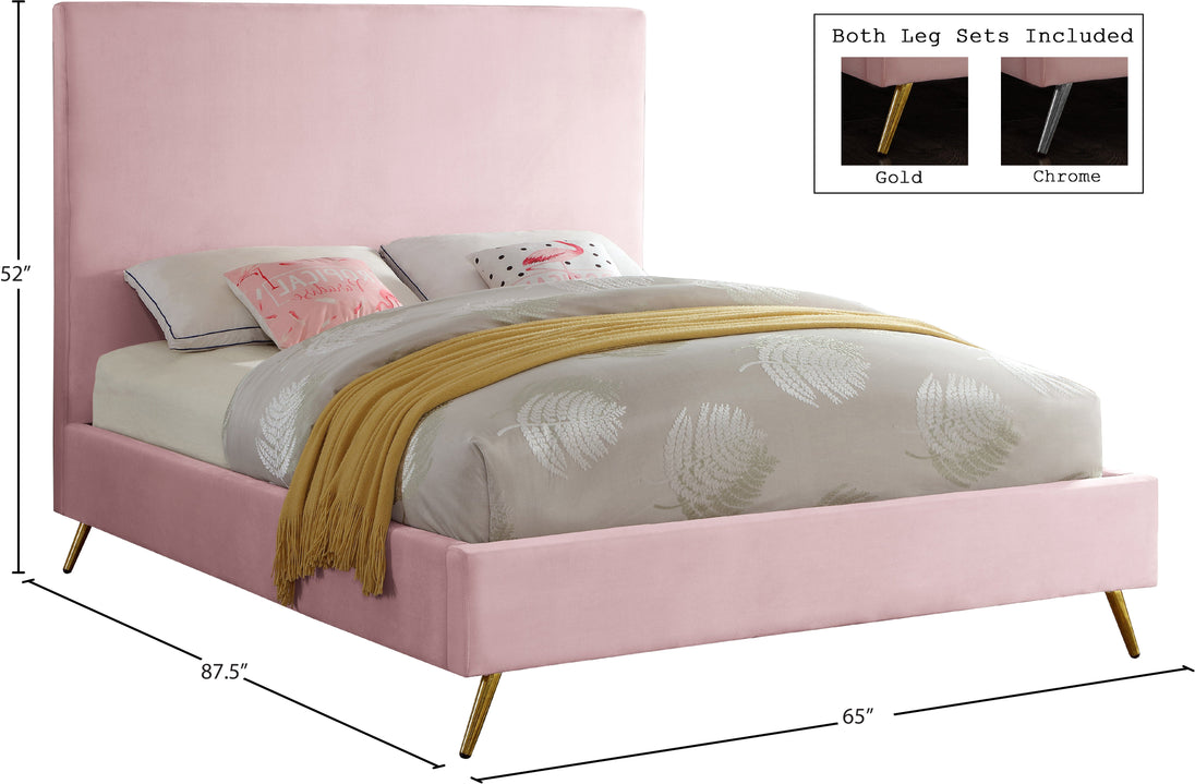 Jasmine Velvet Bed - Furniture Depot (7679022432504)