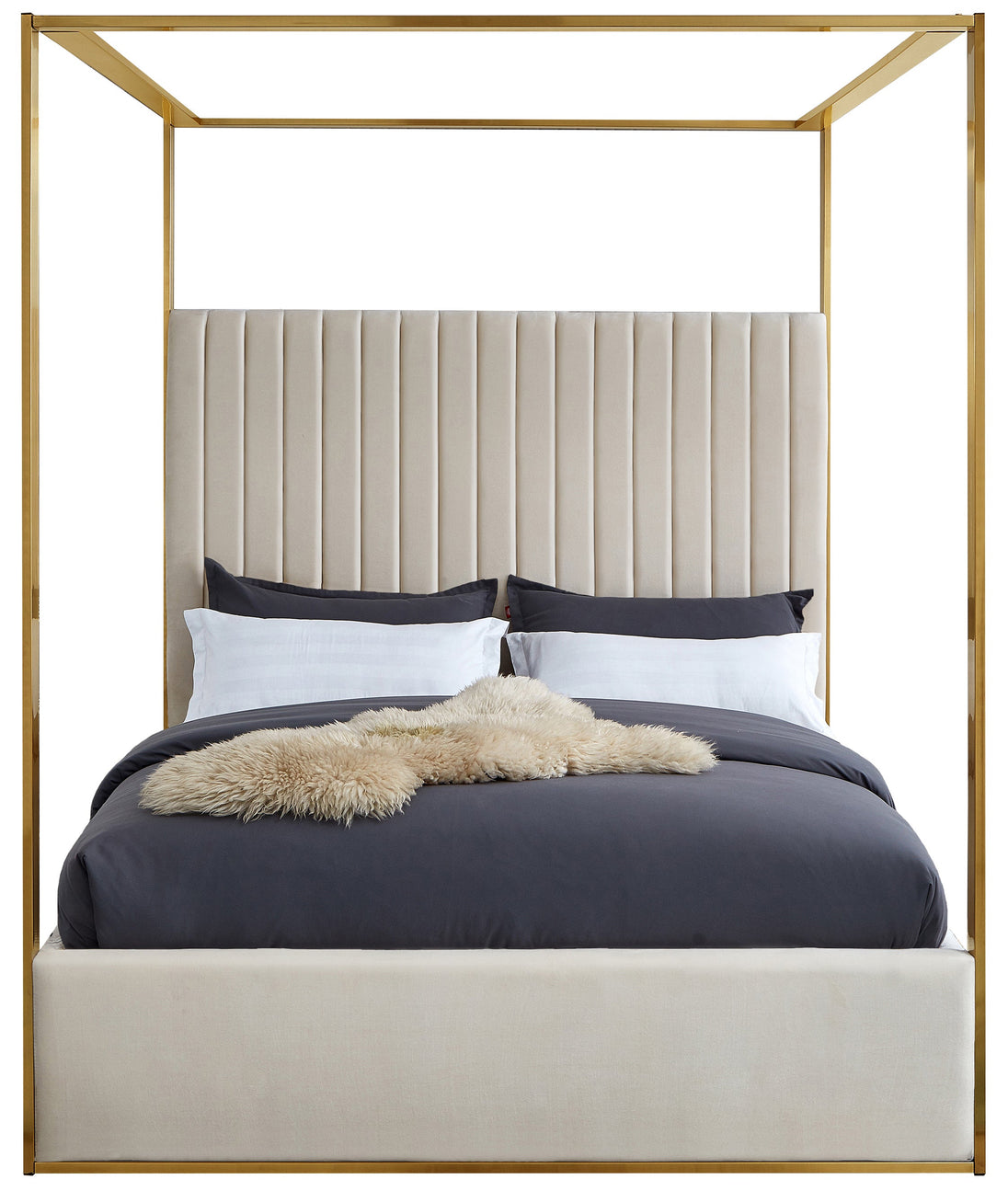 Jones Velvet Bed - Furniture Depot (7679023087864)