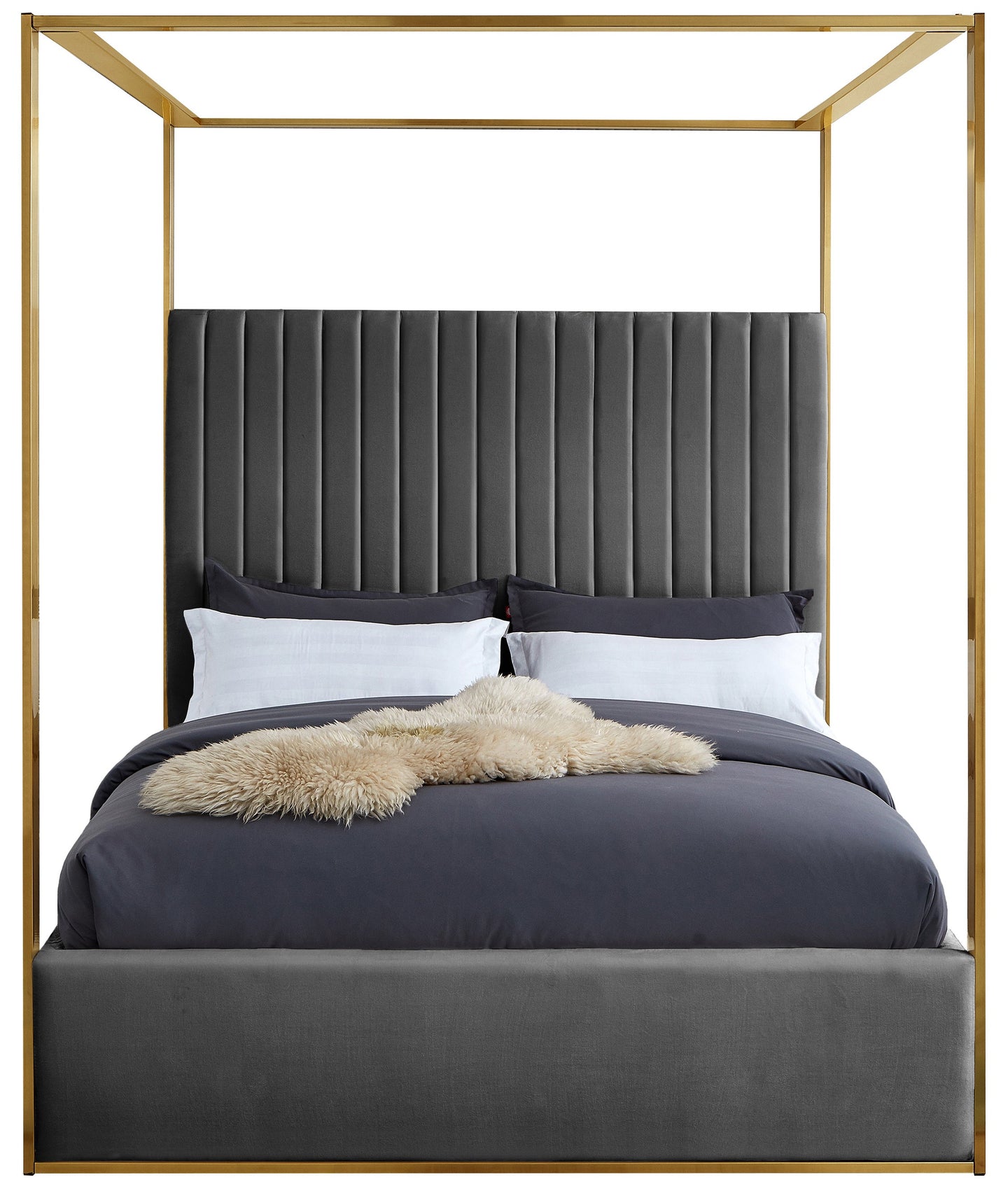 Jones Velvet Bed - Furniture Depot (7679023087864)