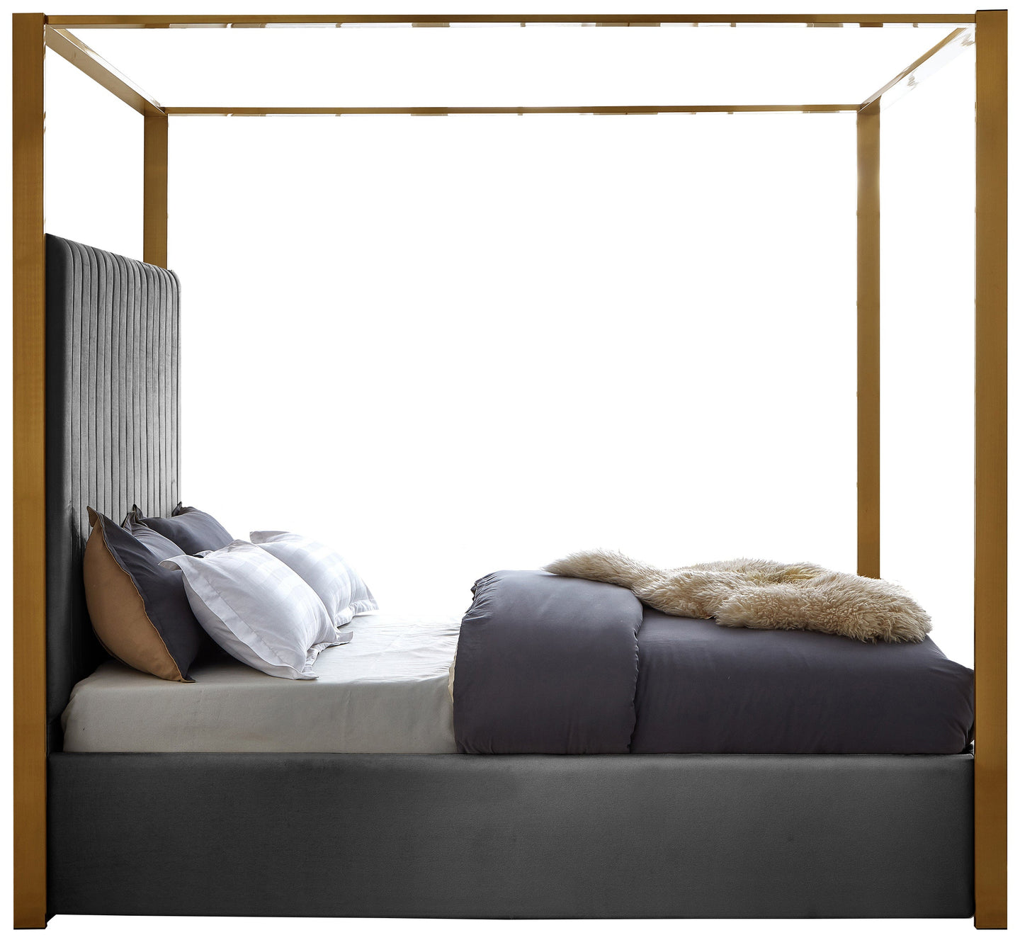 Jones Velvet Bed - Furniture Depot (7679023087864)