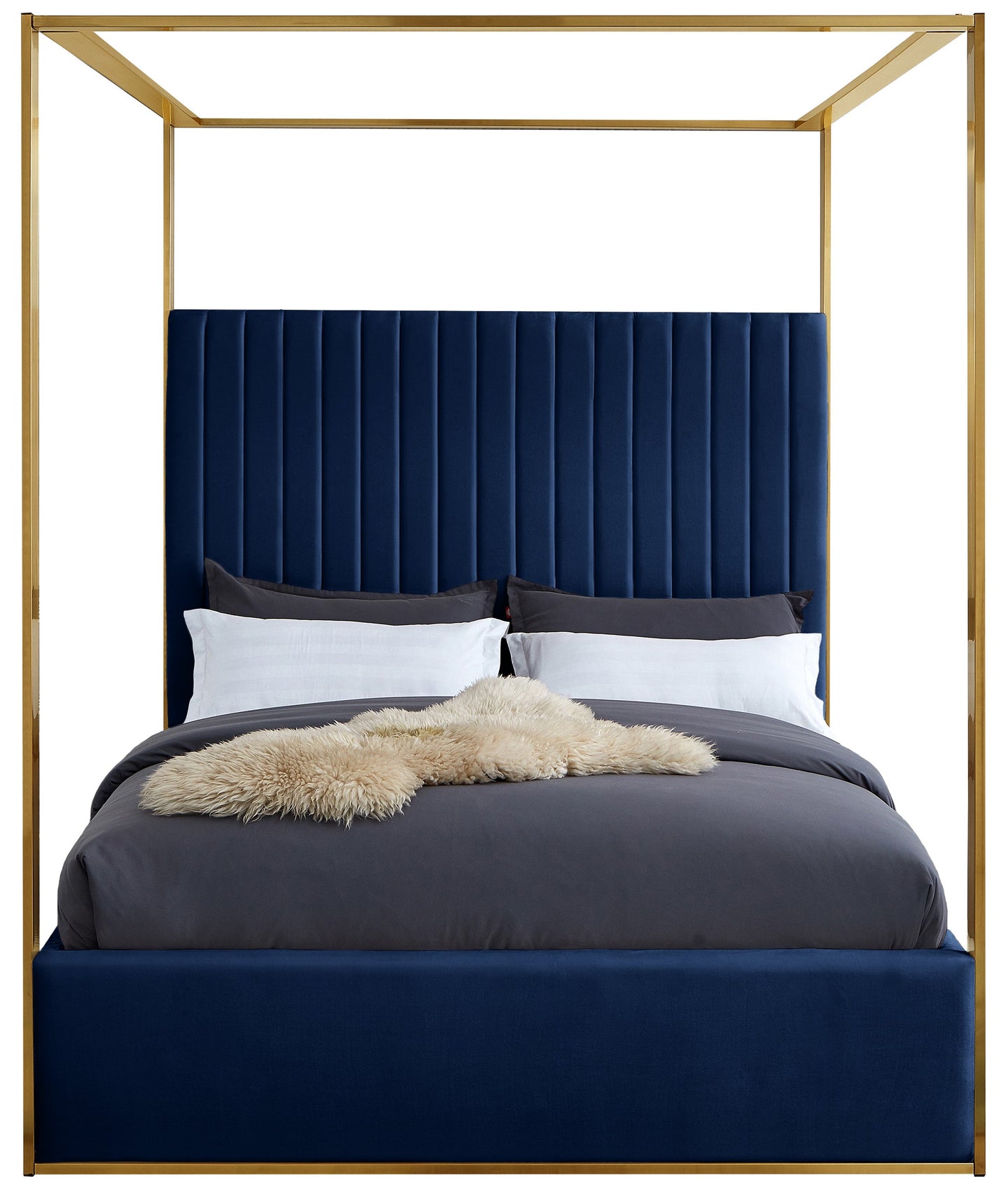 Jones Velvet Bed - Furniture Depot (7679023087864)