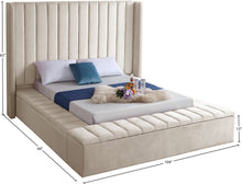 Load image into Gallery viewer, Kiki Velvet Bed (3 Boxes) - Furniture Depot (7679023251704)