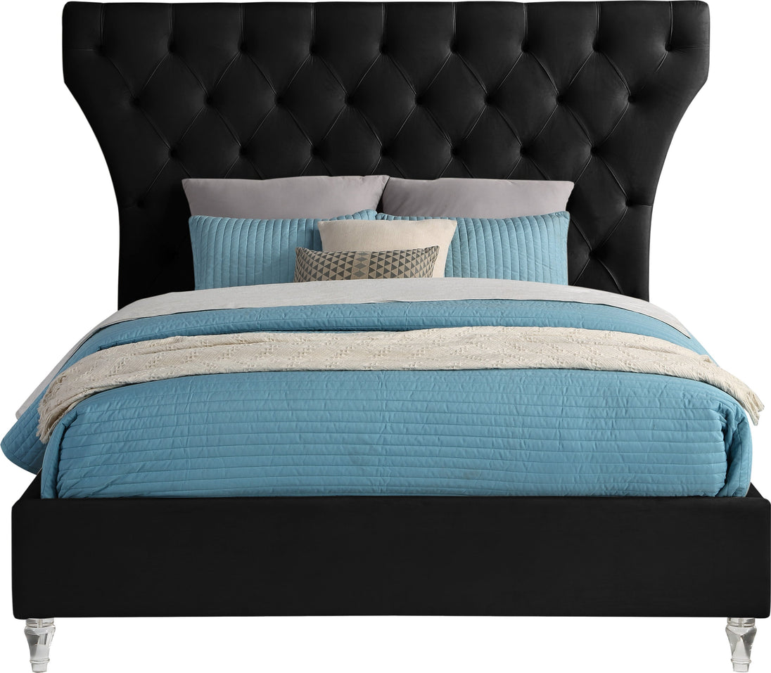 Kira Velvet Bed - Furniture Depot (7679023513848)