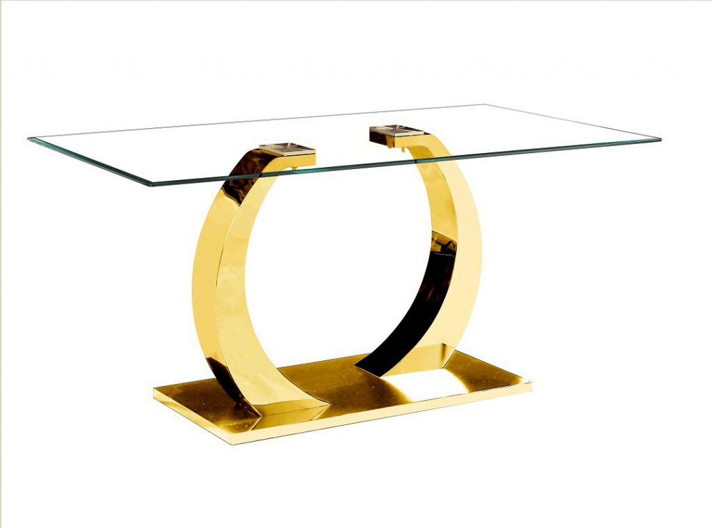 Logan Console Table - Gold - Furniture Depot (7592552071416)