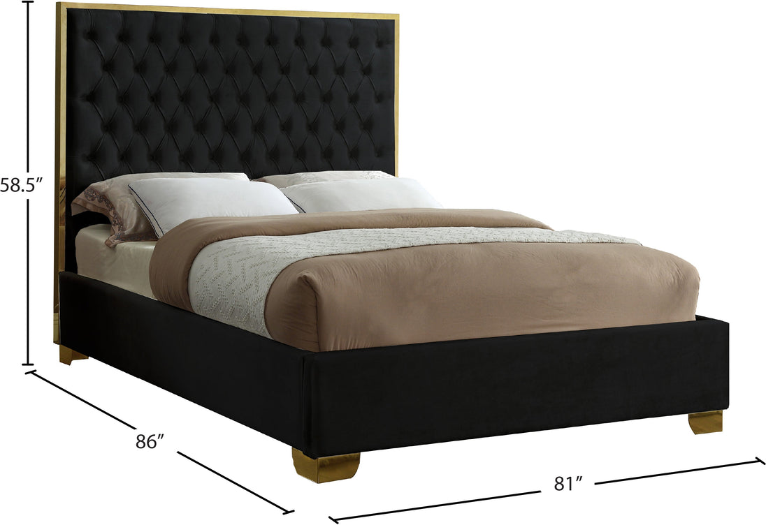 Lana Velvet Bed - Furniture Depot