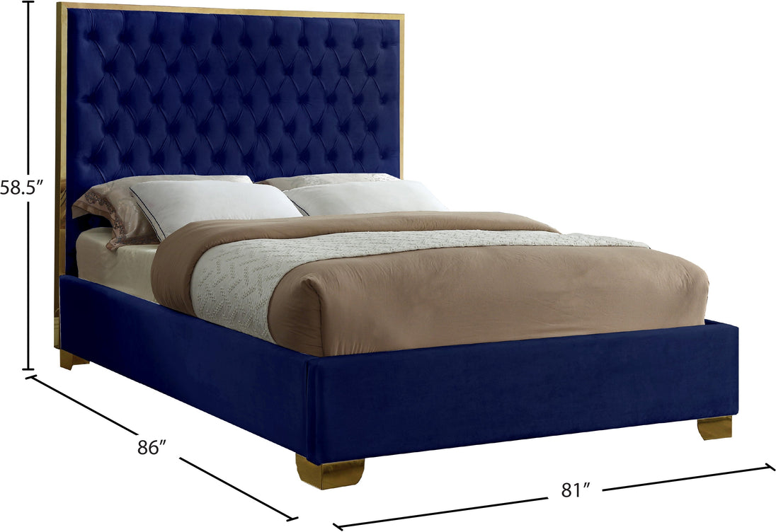 Lana Velvet Bed - Furniture Depot