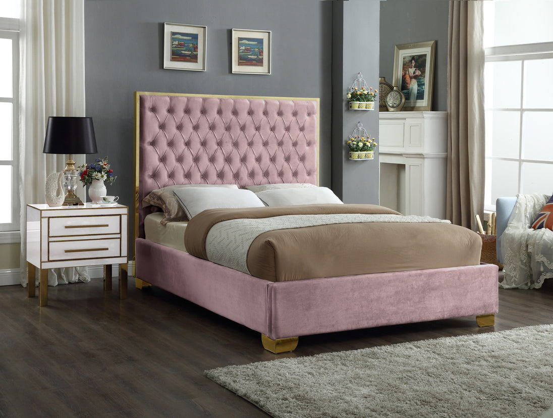 Lana Velvet Bed - Furniture Depot