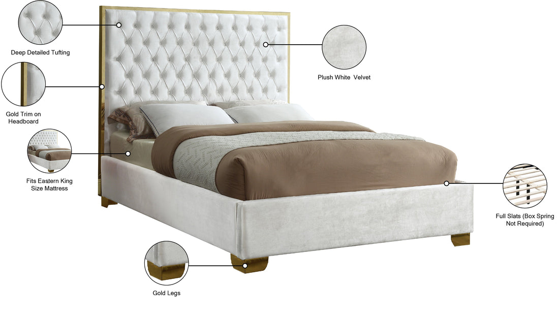 Lana Velvet Bed - Furniture Depot