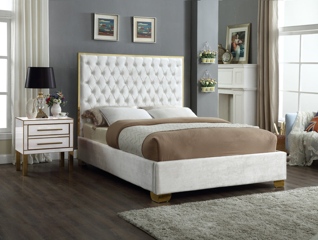 Lana Velvet Bed - Furniture Depot