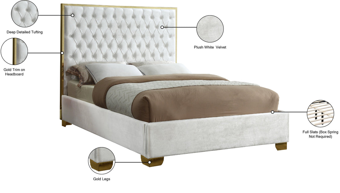 Lana Velvet Bed - Furniture Depot