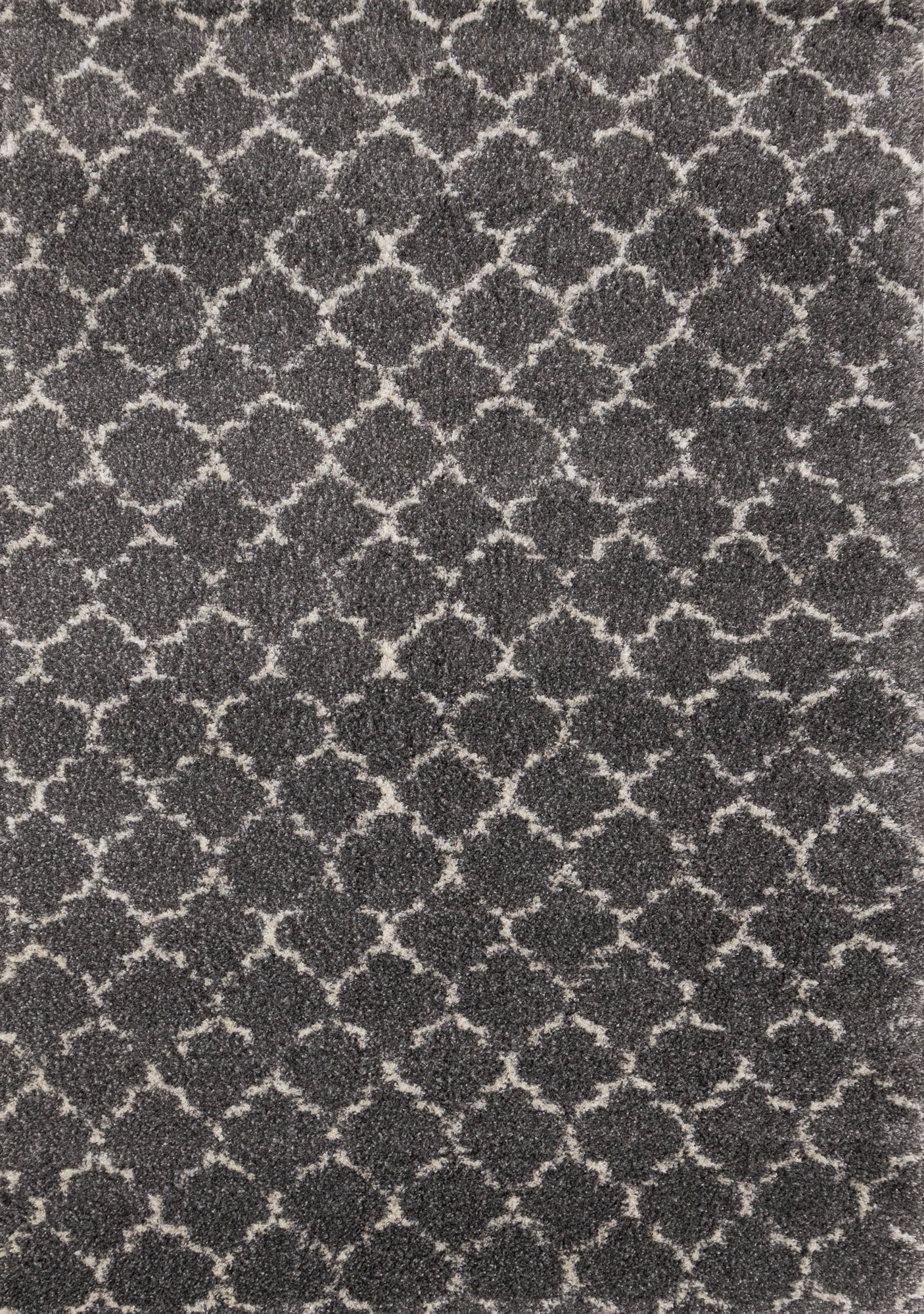 Lane Grey Cream Lattice Luxury Rug - Furniture Depot