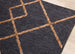 Lawson Grey Orange Interlocking Diamonds Foldable Rug - Furniture Depot