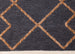 Lawson Grey Orange Interlocking Diamonds Foldable Rug - Furniture Depot