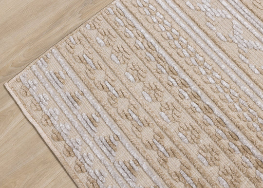 Lawson Beige Grey Cream Tribal Rug - Furniture Depot