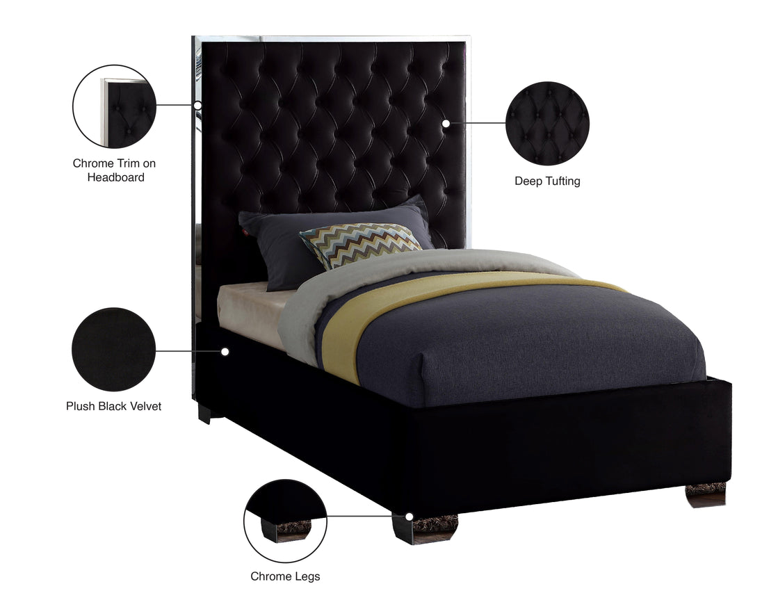 Lexi Velvet Bed - Furniture Depot (7679023808760)