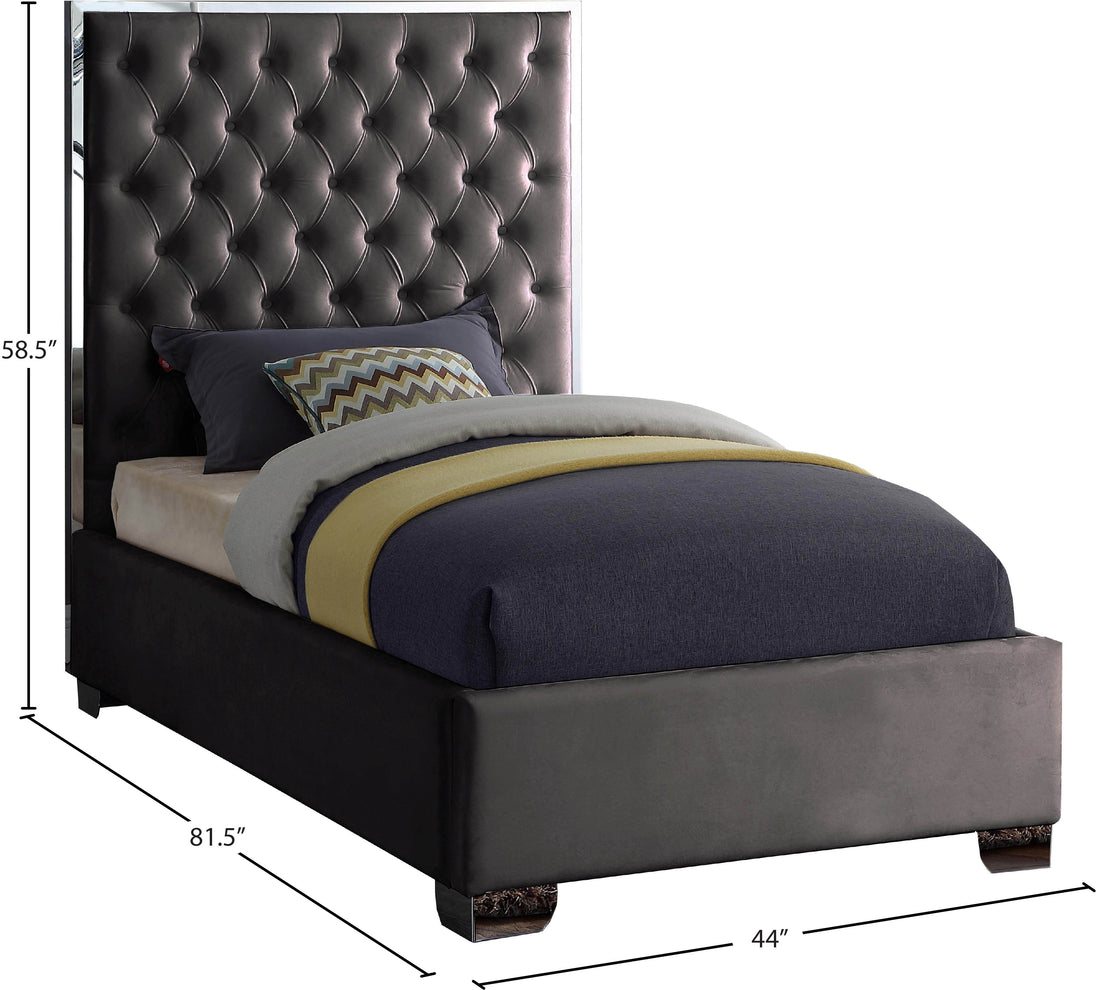 Lexi Velvet Bed - Furniture Depot (7679023808760)