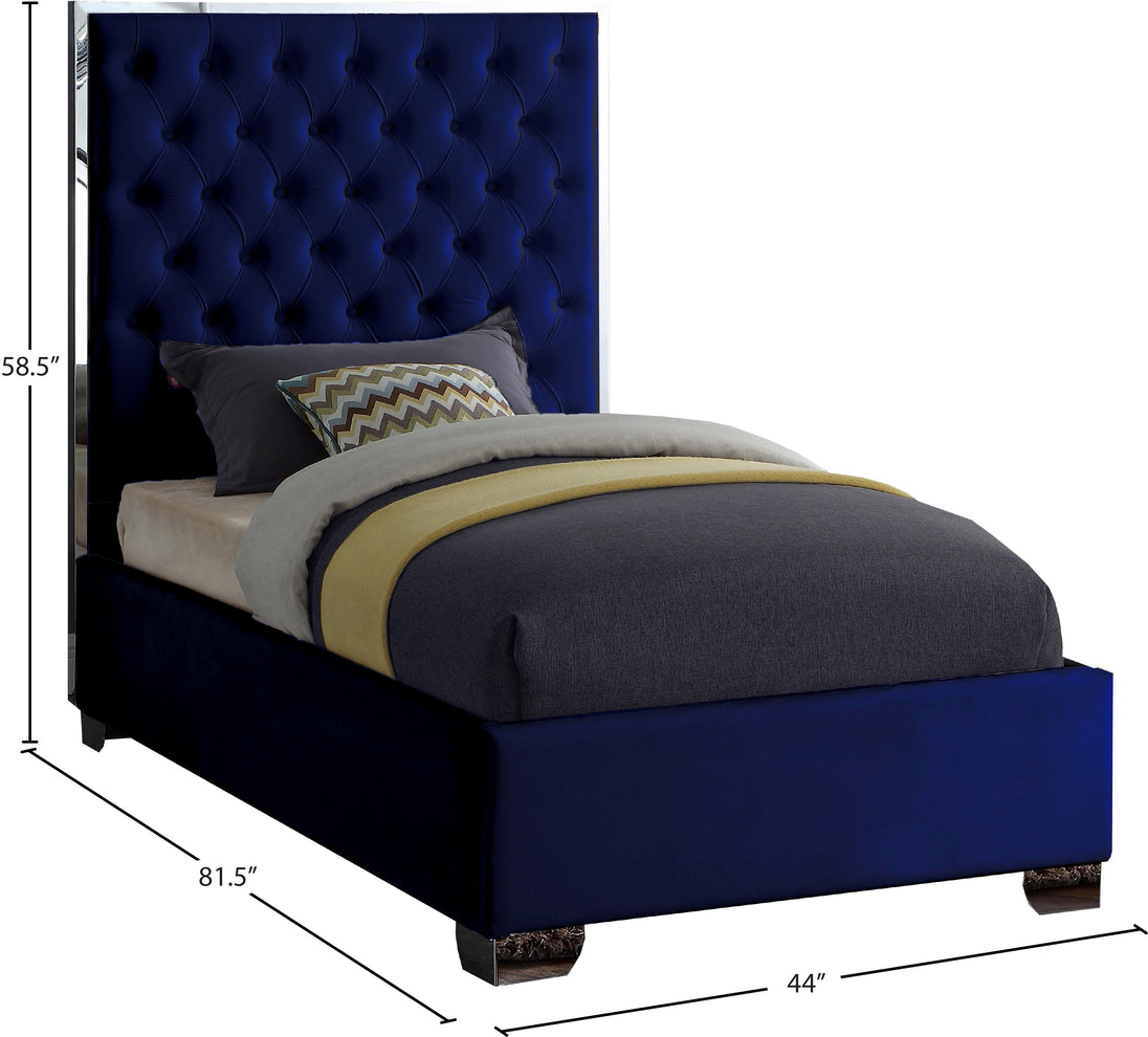 Lexi Velvet Bed - Furniture Depot (7679023808760)