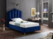 Lily Velvet Bed - Furniture Depot