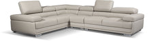 Load image into Gallery viewer, Hollywood Leather Sectional Light Grey - Furniture Depot