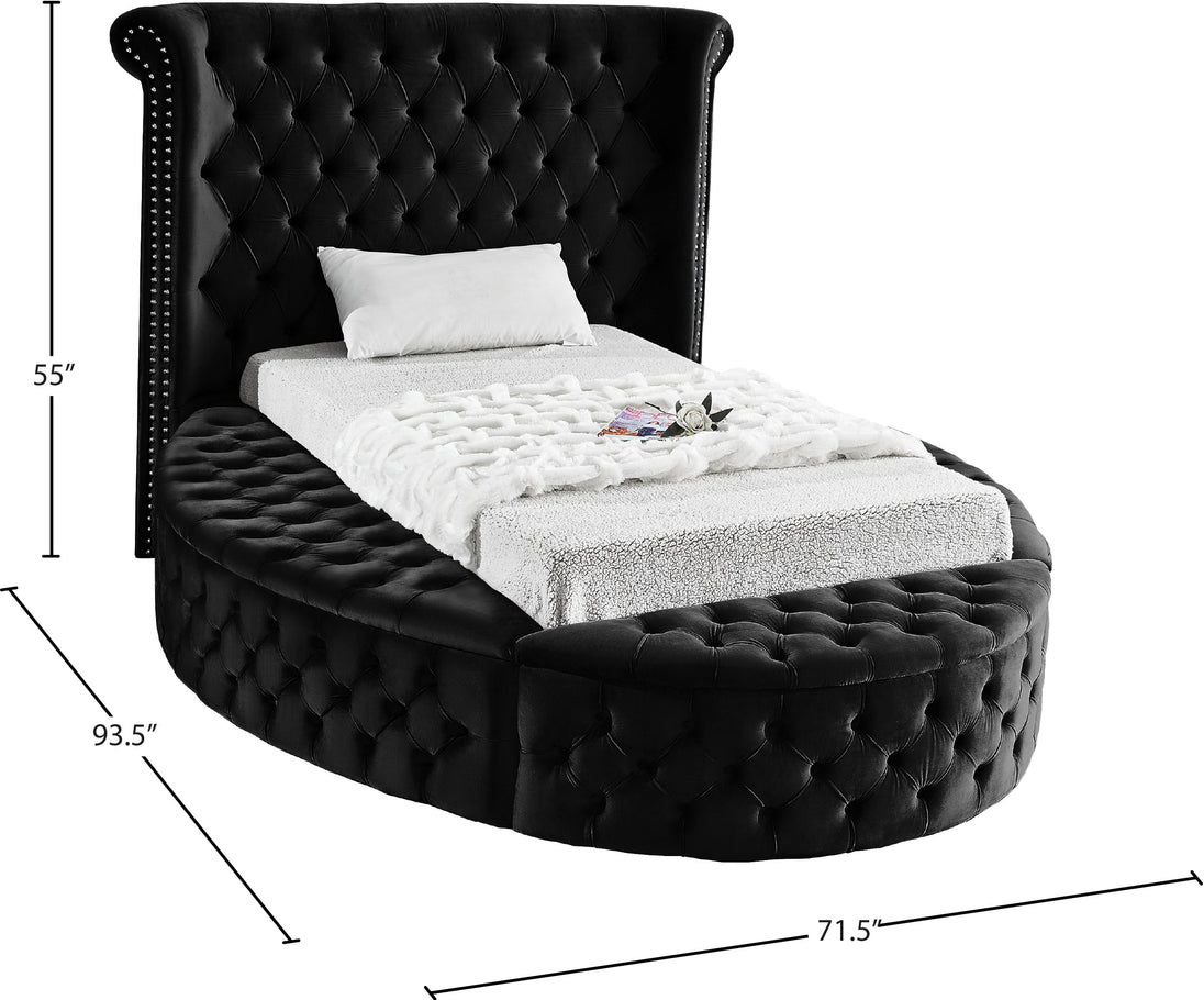 Luxus Velvet Bed (3 Boxes) - Furniture Depot