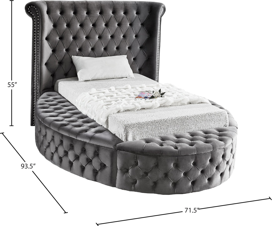 Luxus Velvet Bed (3 Boxes) - Furniture Depot